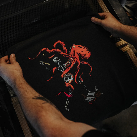 Petes Pirate Life PPL x 1924 US Black Hoodie Sweatshirt Peter McKinnon M sold ou - Picture 3 of 5